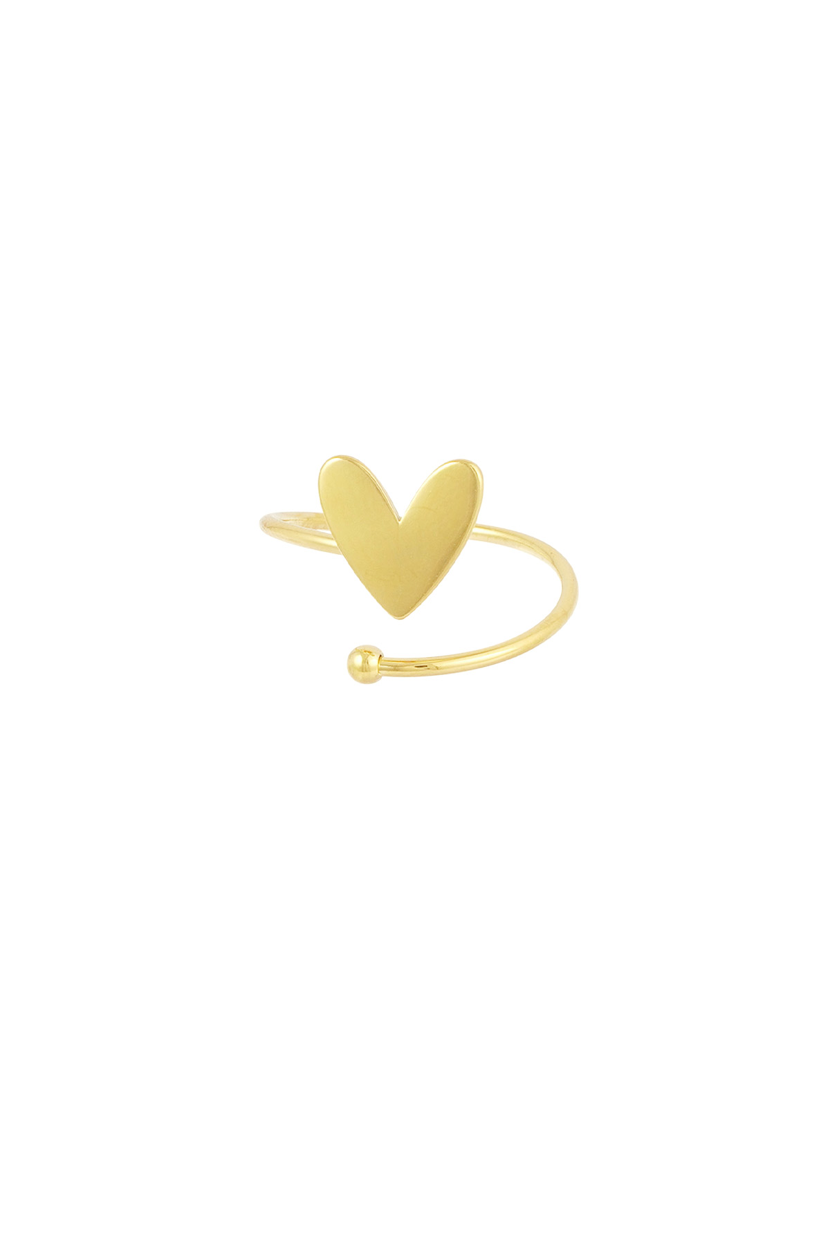 Bükülmüş aşk yüzüğü - altın 