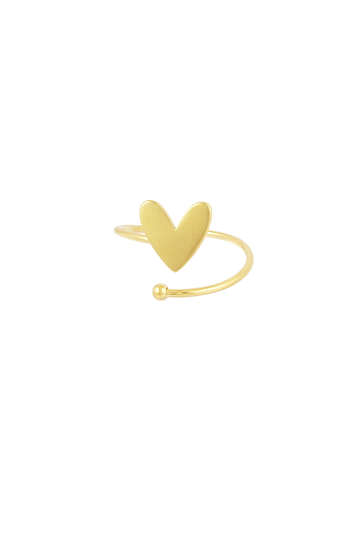 Gedraaide liefdes ring - Goud kleur