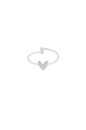 Simpele liefde ring - zilver h5 