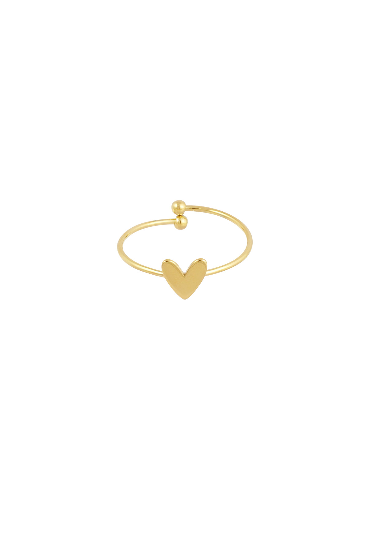 Simple love ring - Gold color 2