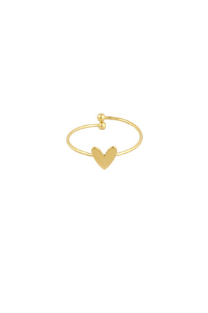 Simple love ring - gold  h5 