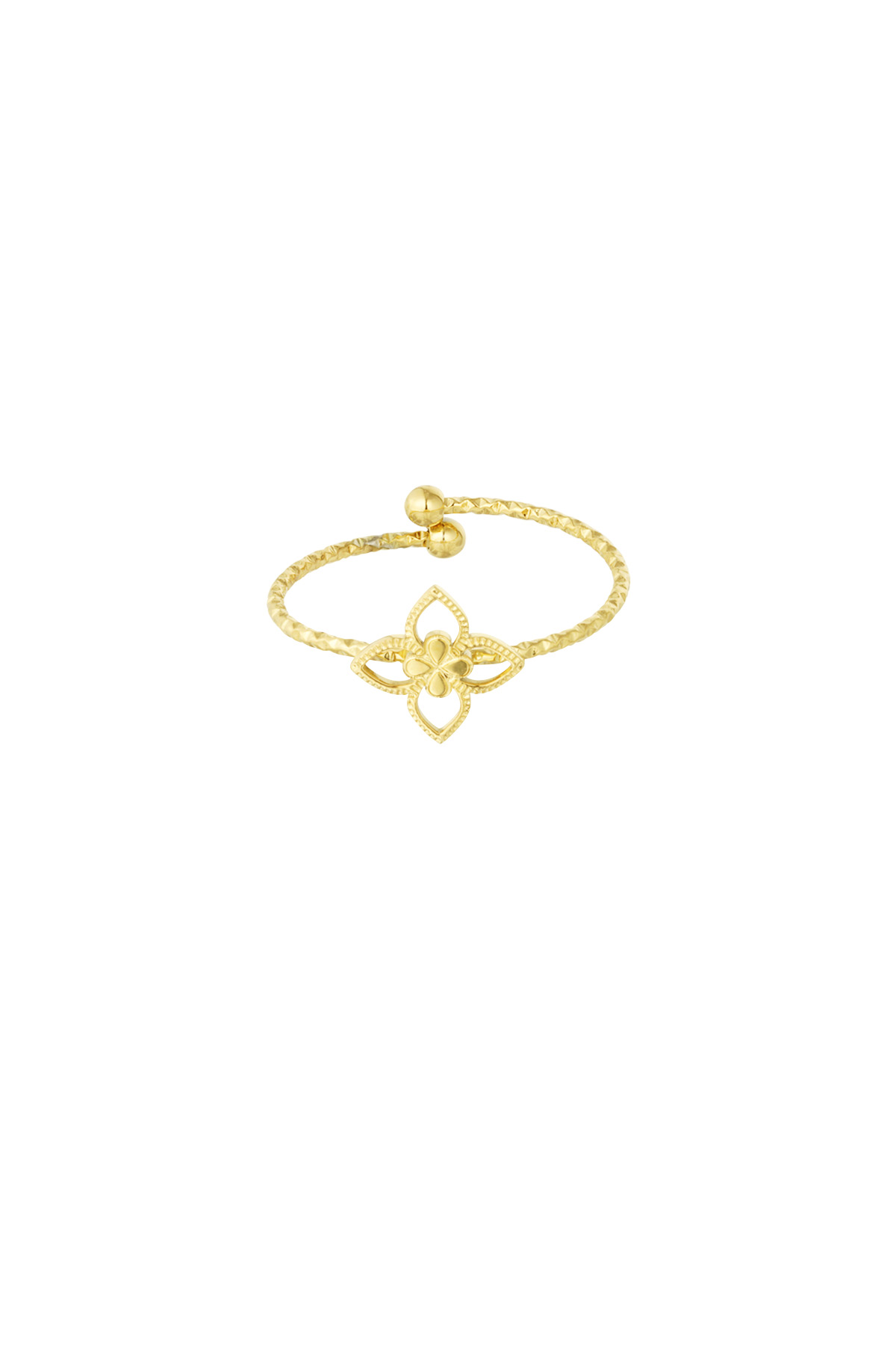 Cute clover ring - Gold color