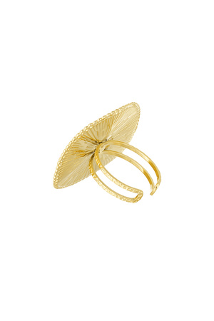 Statement ring circle - Gold h5 Picture3