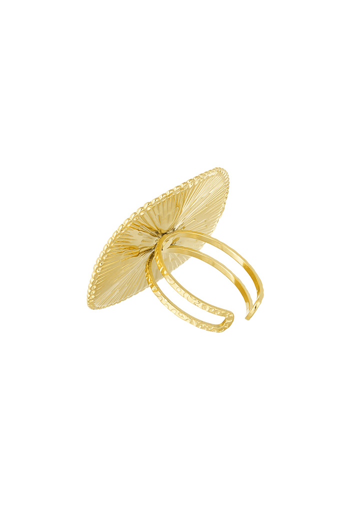 Statement ring circle - Gold Picture3