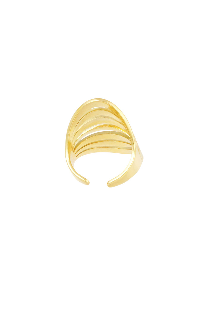 Großer mehrlagiger Ring – Gold Bild4
