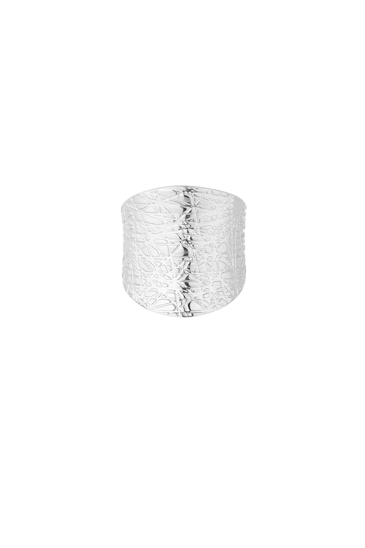 Vintage großer Statement-Ring – Silber