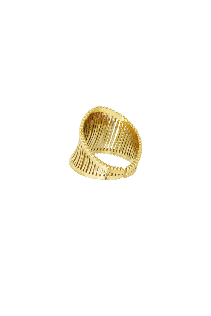 Vecchio anello vintage con soldi - oro Immagine3