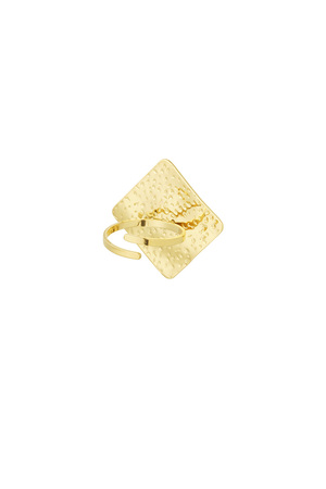 Vintage statement ring diamond - gold h5 Picture3