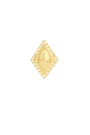 Anello vintage con dettaglio diamante - oro h5 