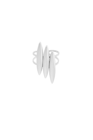 Three double surf ring - silver h5 