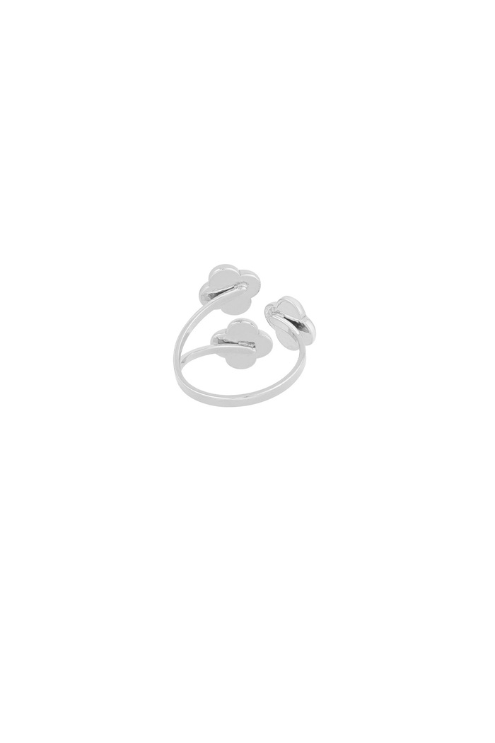 Ring Dreifachklee - Silber Bild3
