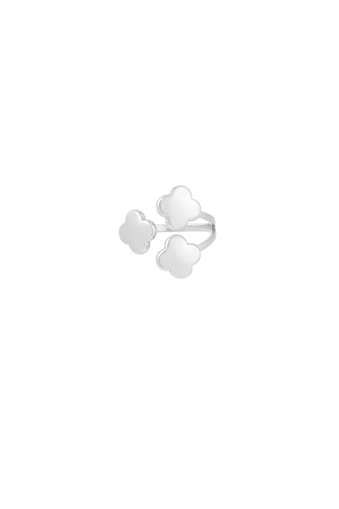Ring triple clover - silver 