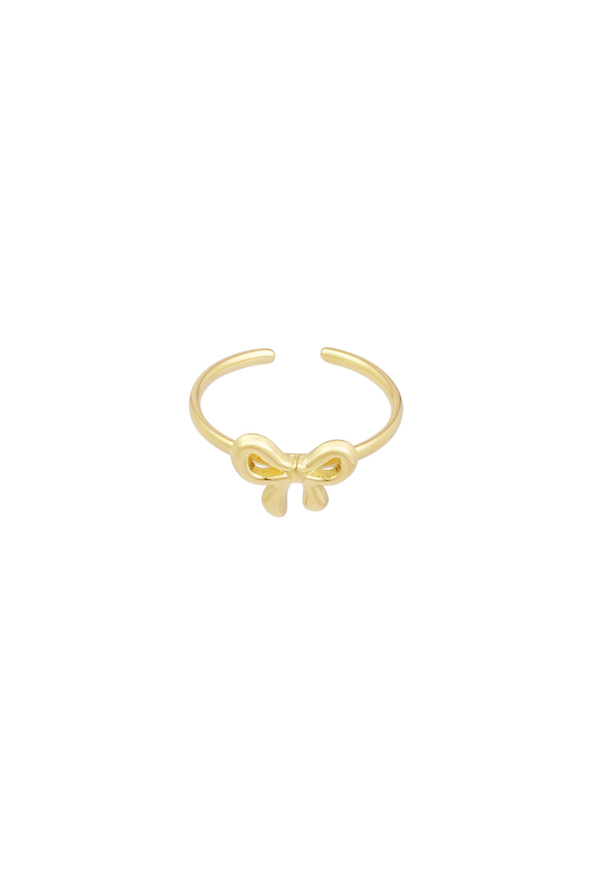 Simple bow ring - gold 
