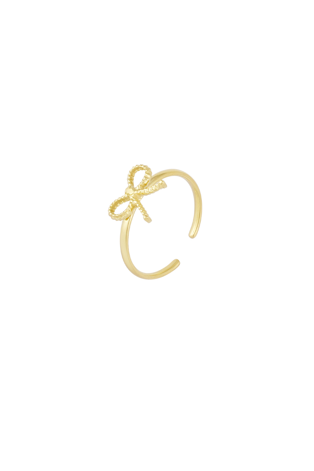 Ring bow basic - gold