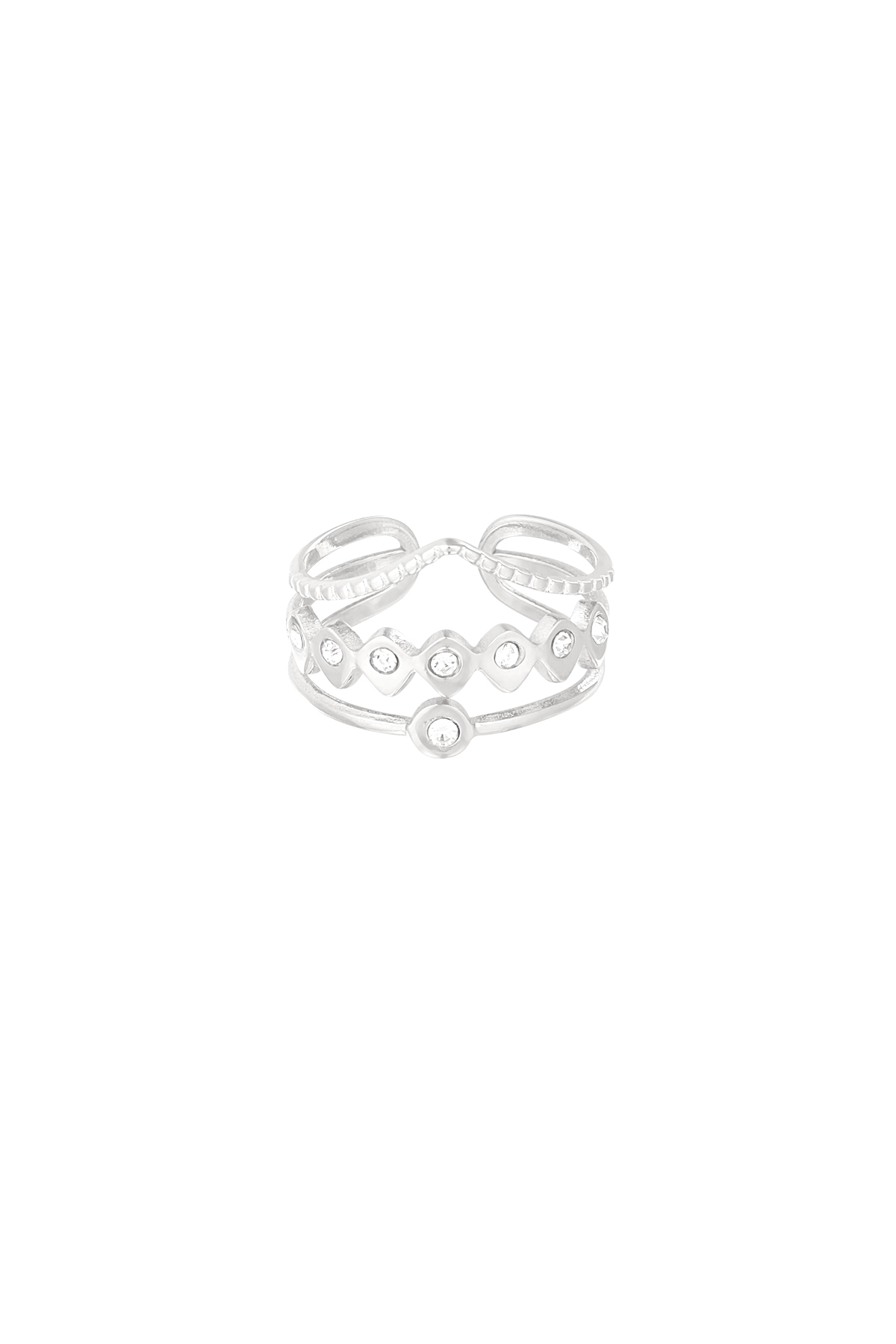 Dreifacher Statement-Ring 