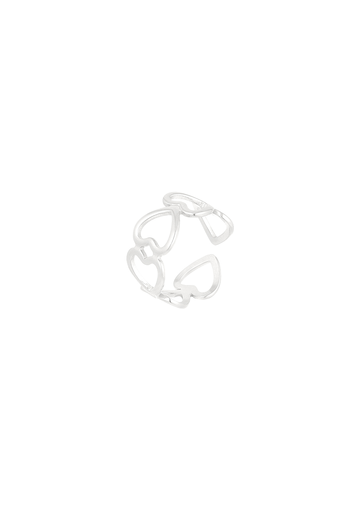 Ring heart connected - silver h5 Picture4
