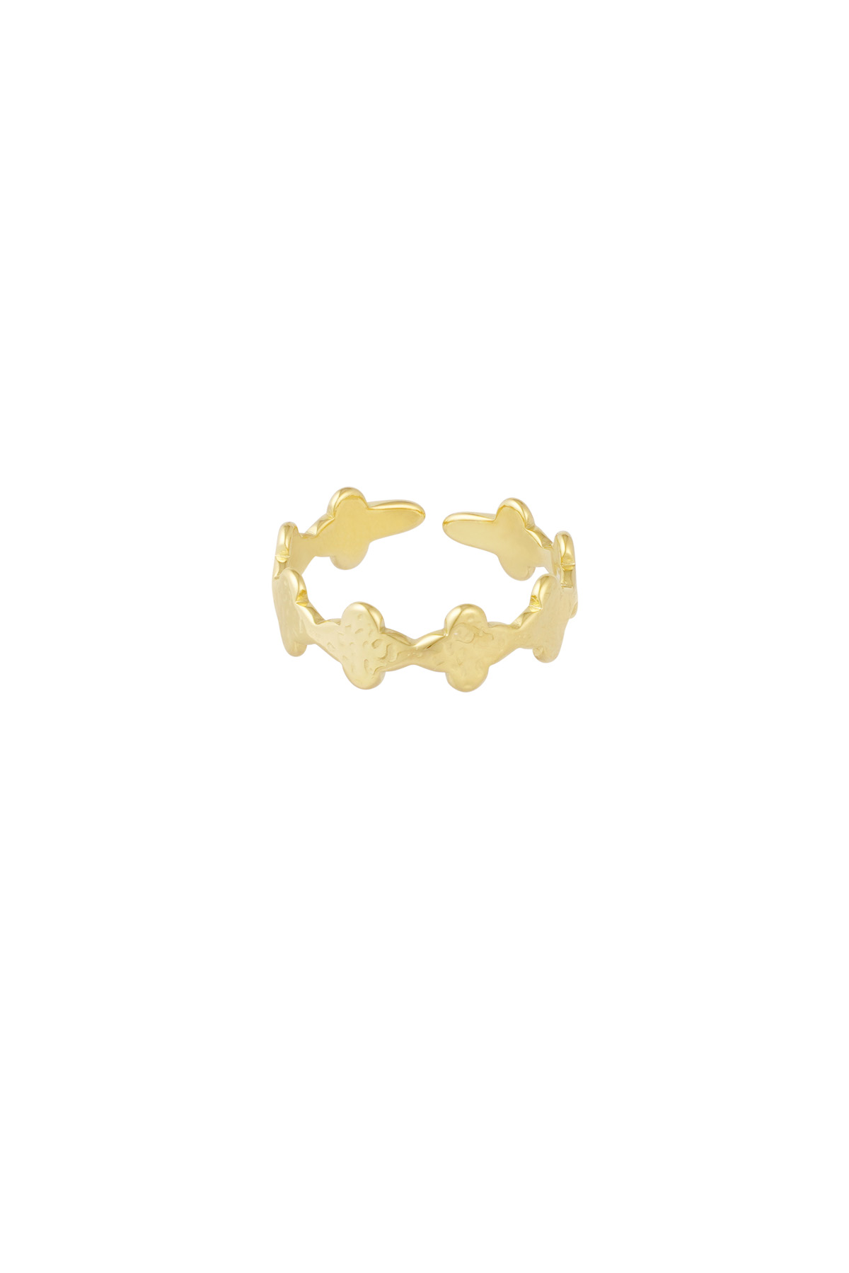 Ring Kleeblatt Vibes - gold h5 Bild3
