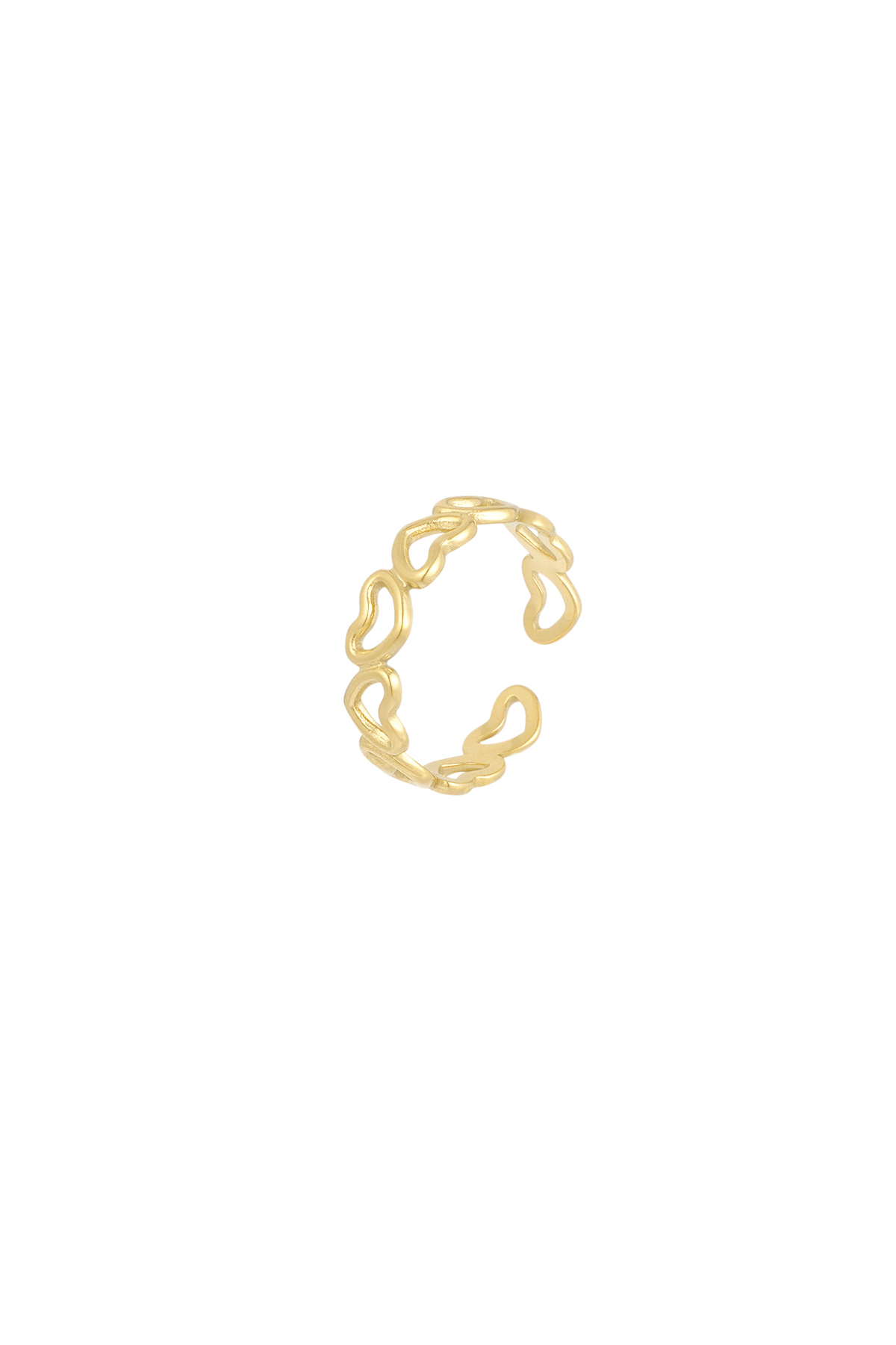 Yüzüğün her yeri sevgiyle dolu - altın  Resim3