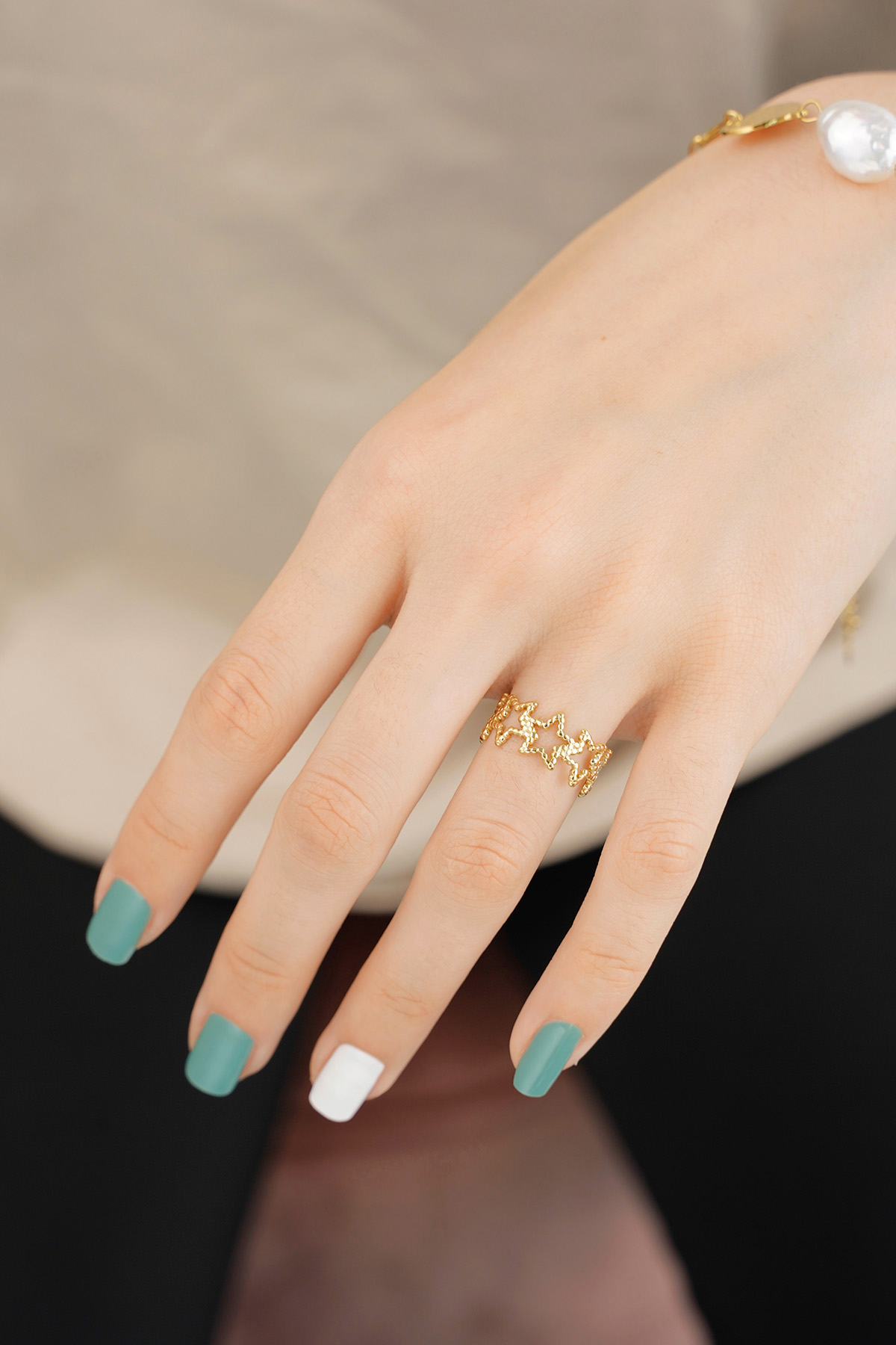 Sparkle all the way ring - goud  h5 Afbeelding2
