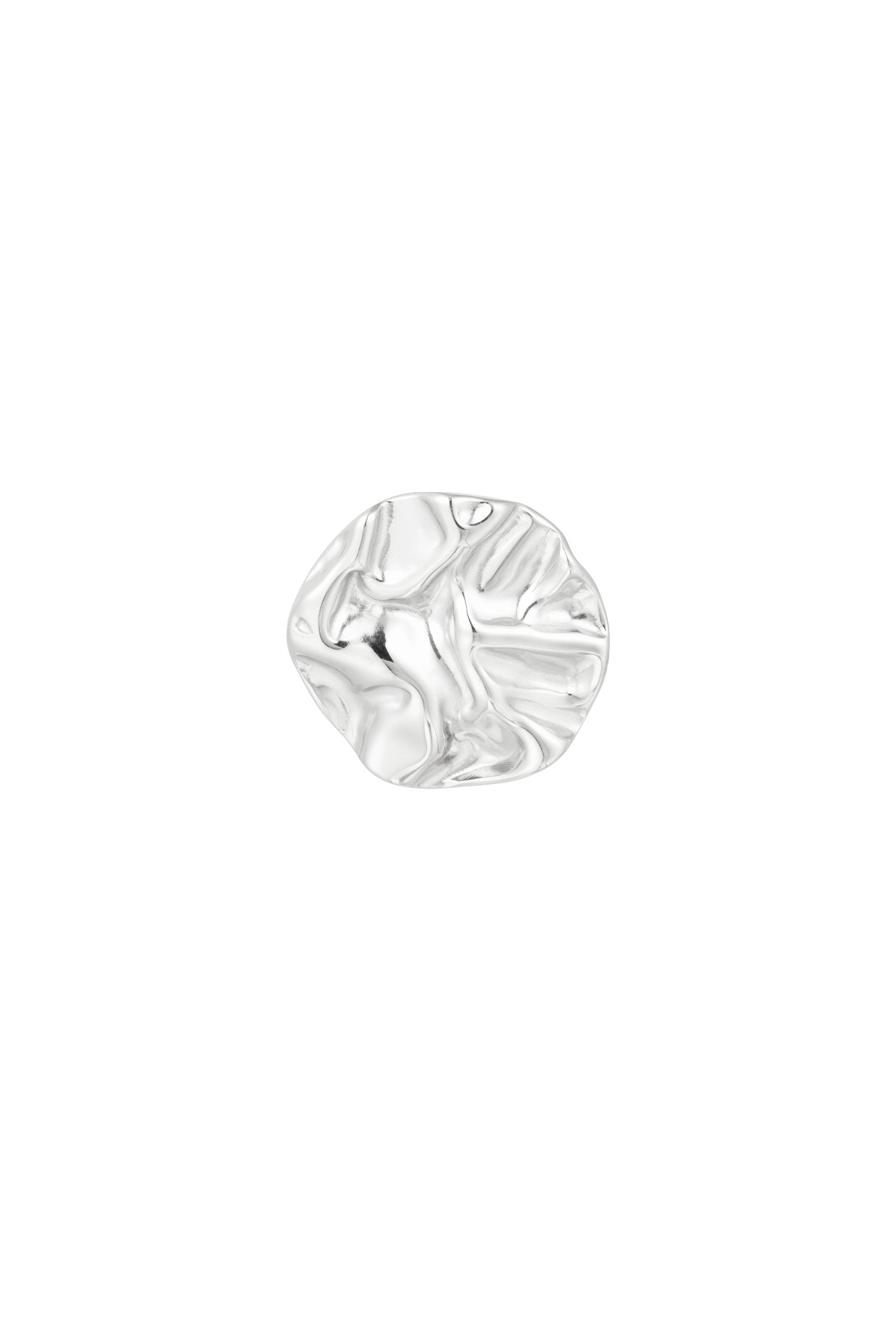 Anello con struttura rotonda - argento Immagine3