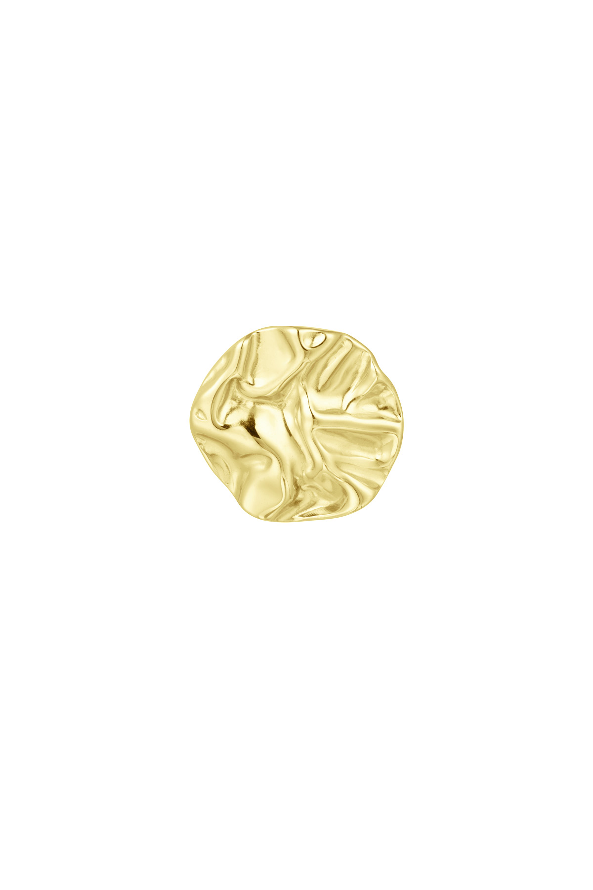 Anillo estructura llamativa redondo - oro Imagen3