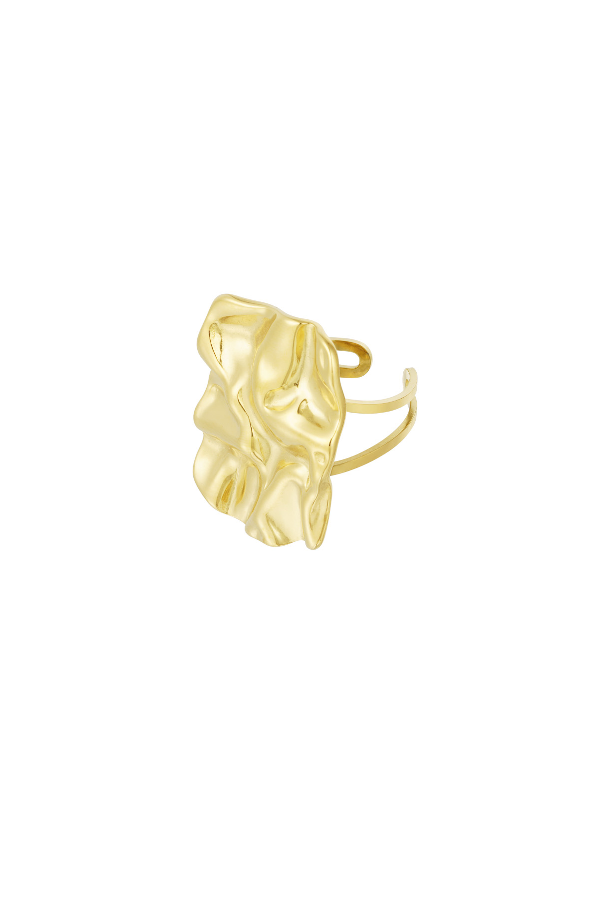 Golven ring - goud  h5 