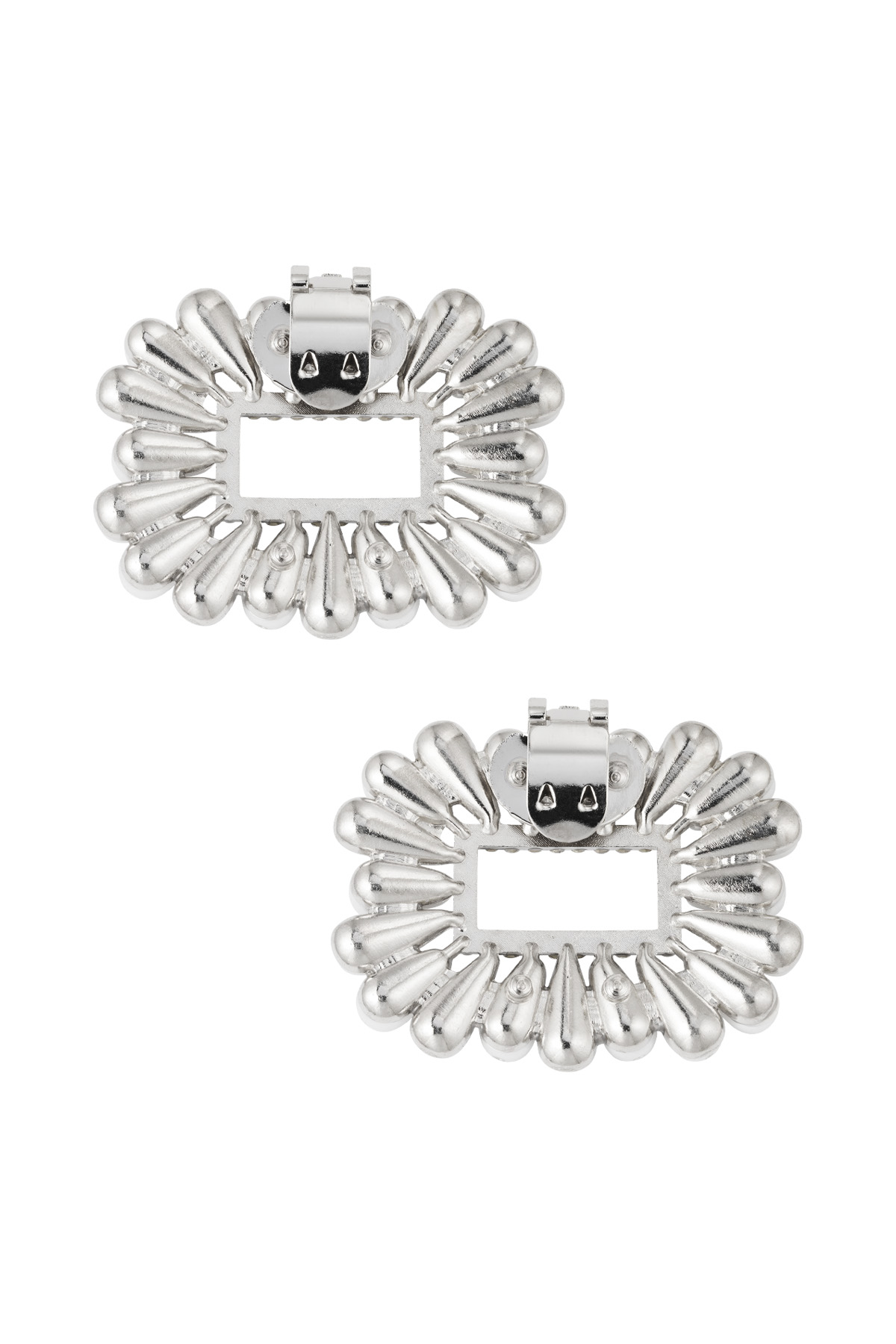 Lovely parels schoenclips - wit zilver  Afbeelding3