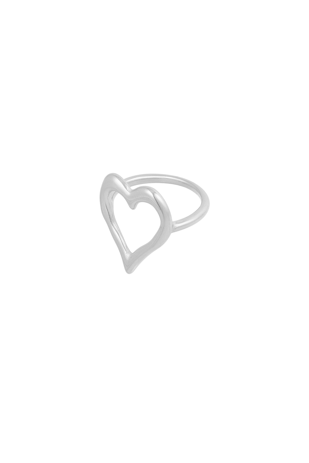 Structured heart ring - silver 18  h5 Picture4