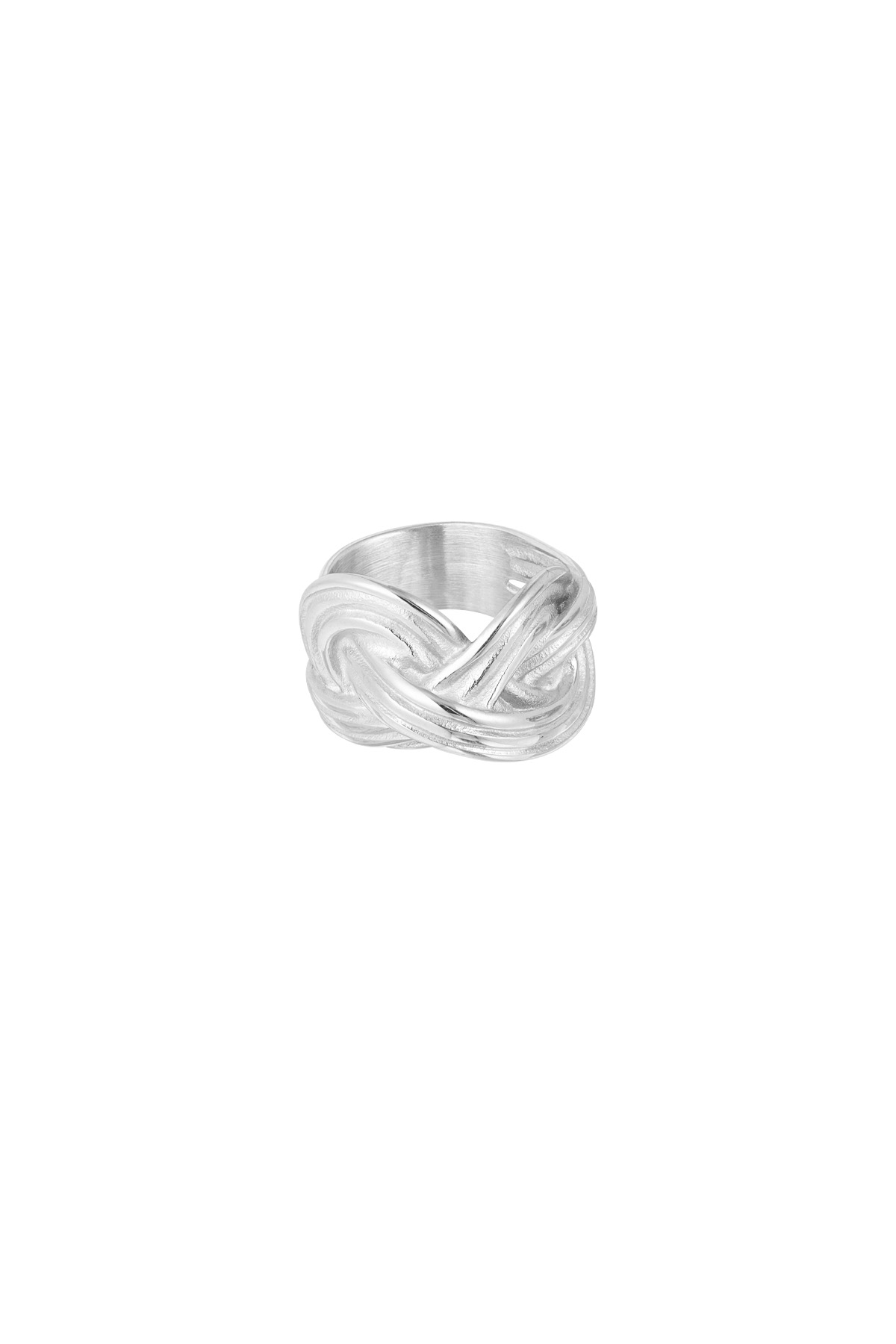 Double knot ring - silver h5 