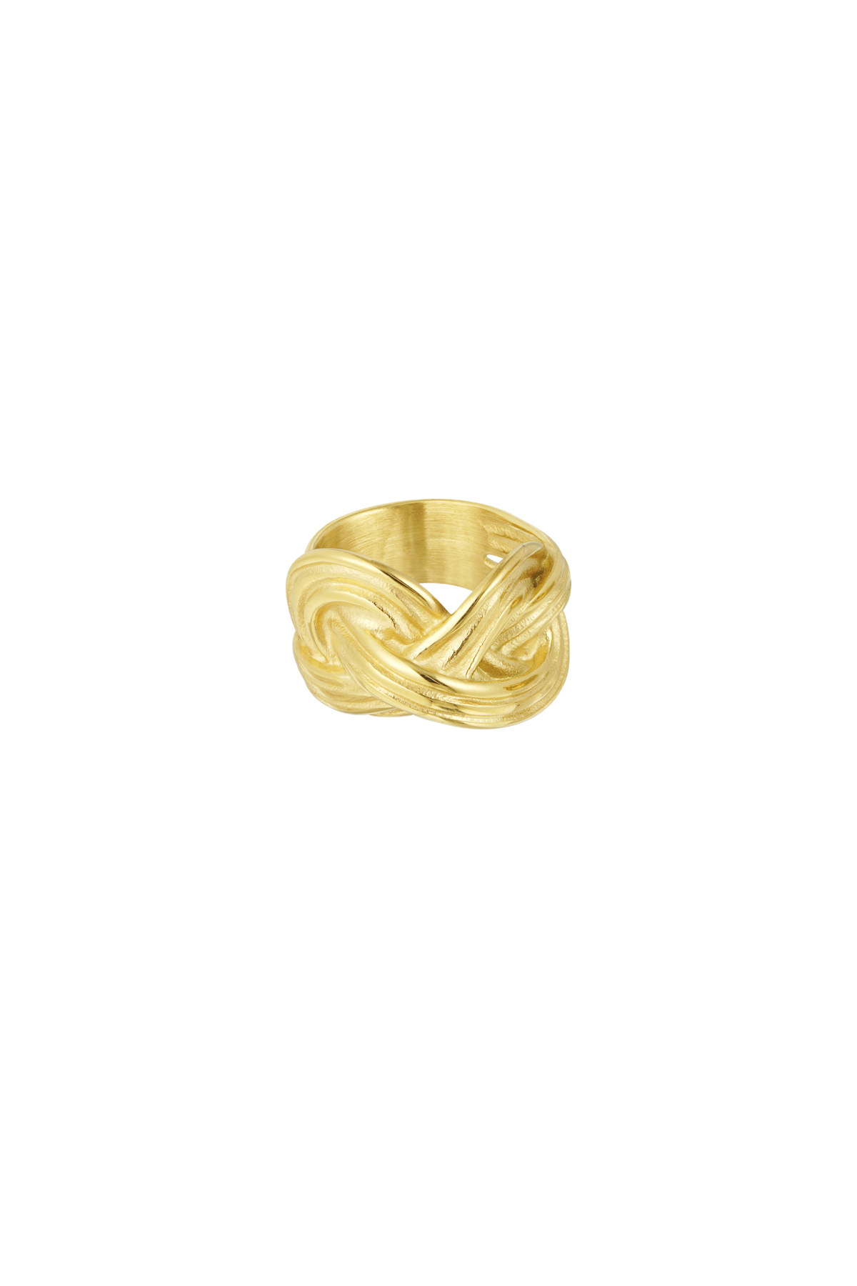 Double knot ring - gold