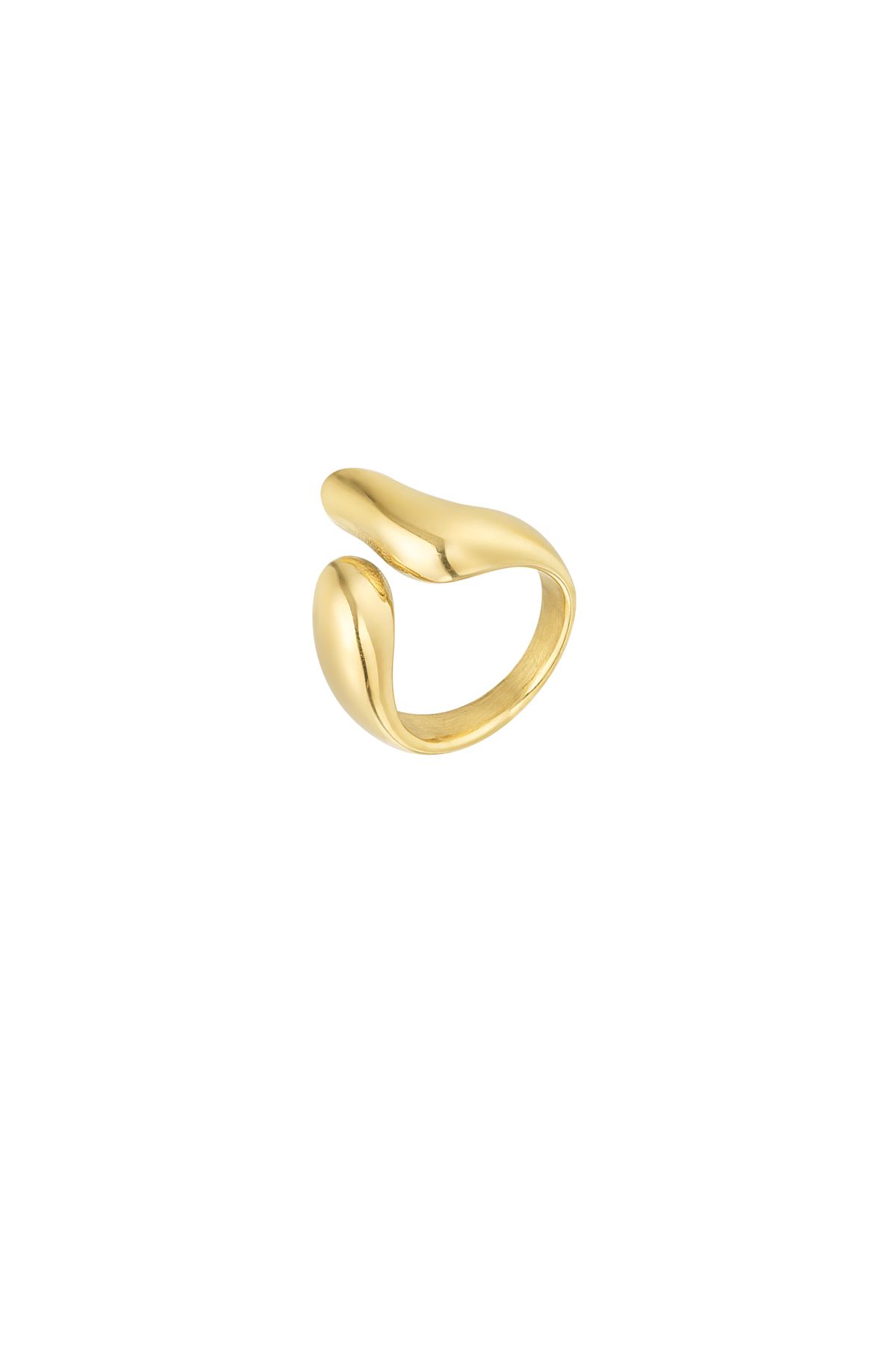 Aesthetic open ring - Goud kleur