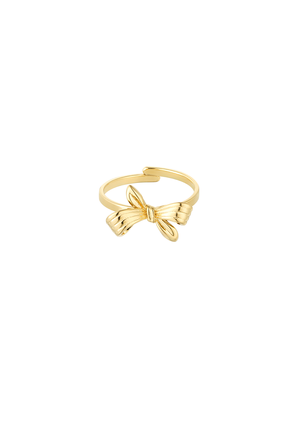 Reverse bow ring - gold 