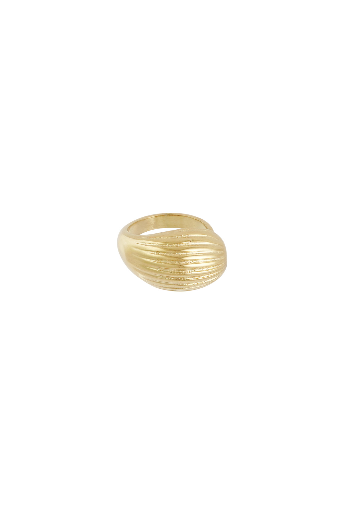 Dynamic texture ring - gold h5 