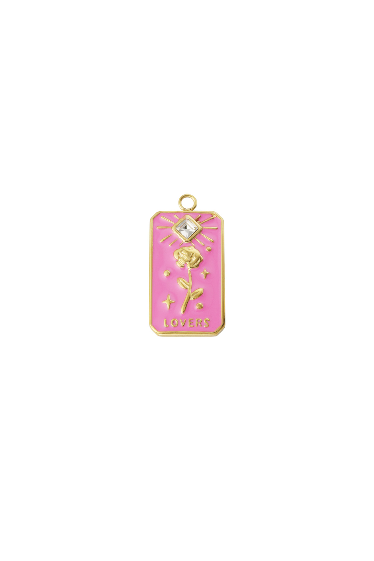 Rose charm - pale pink h5 