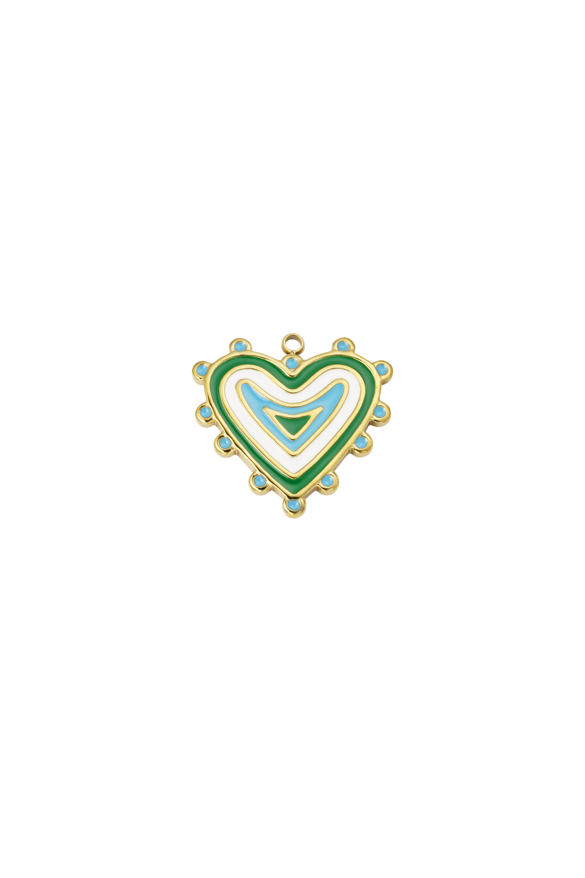 Charm funky love - bleu vert h5 