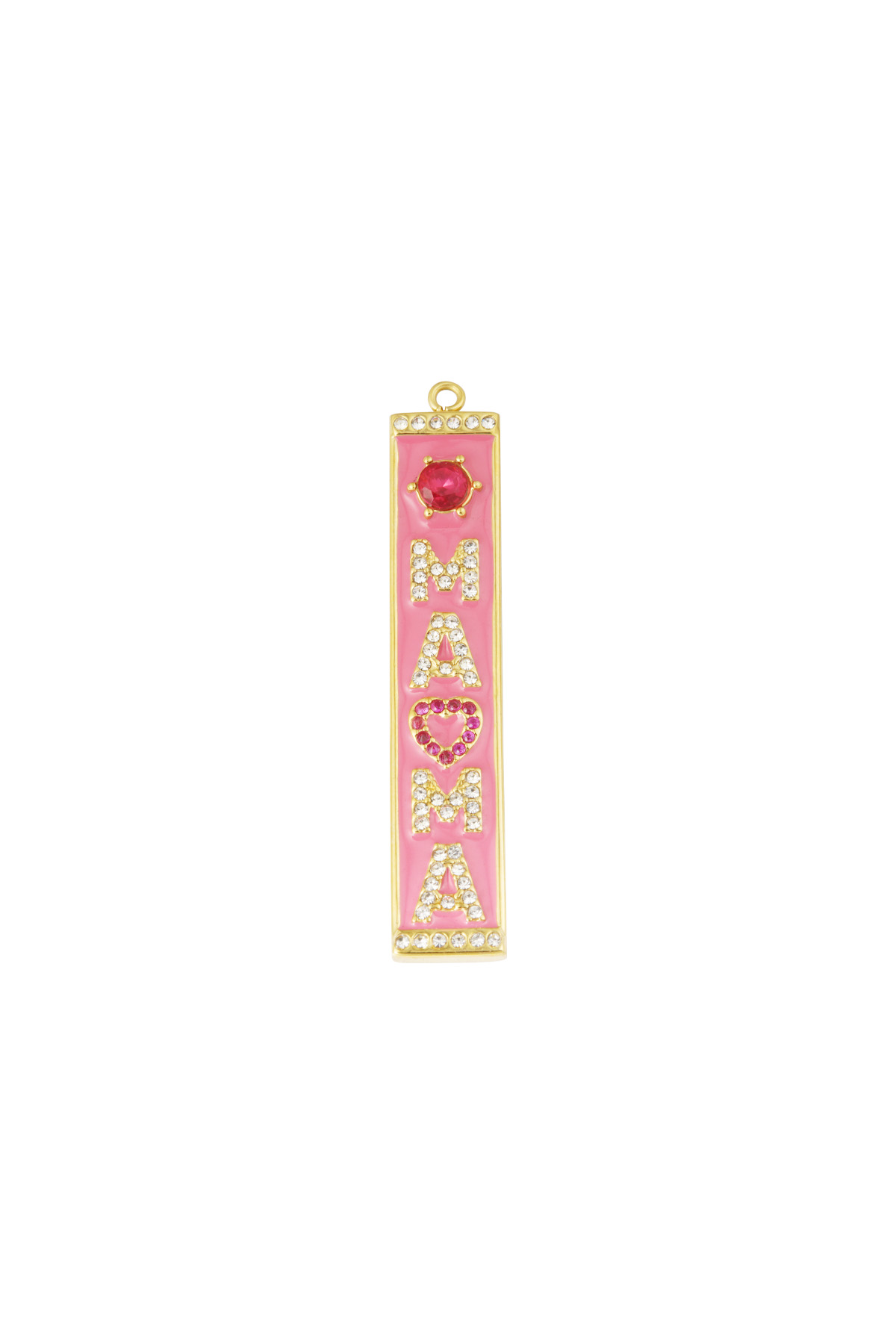 Charm maman - or rose h5 