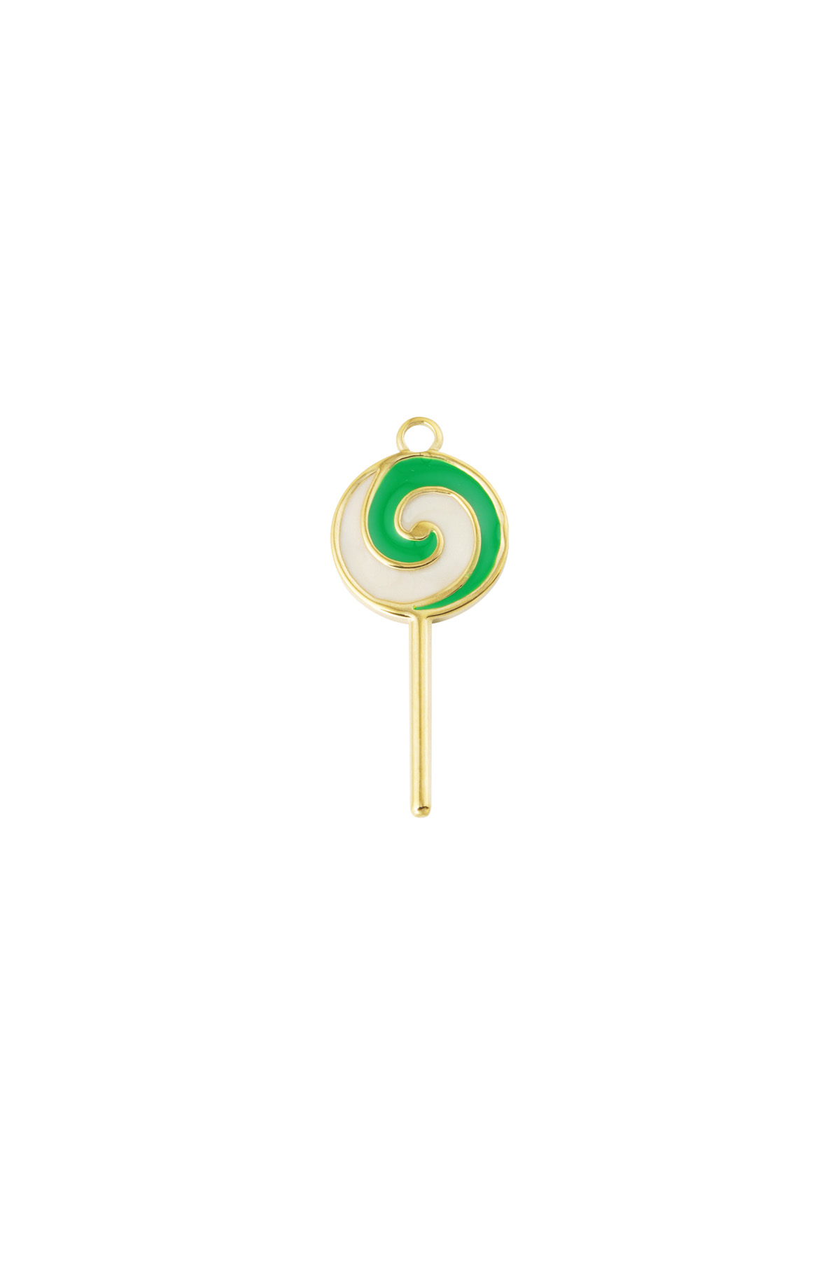 Lollipop charm - green h5 