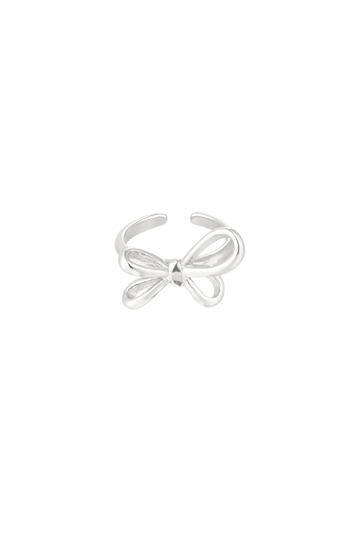 Ring butterfly bow - zilver