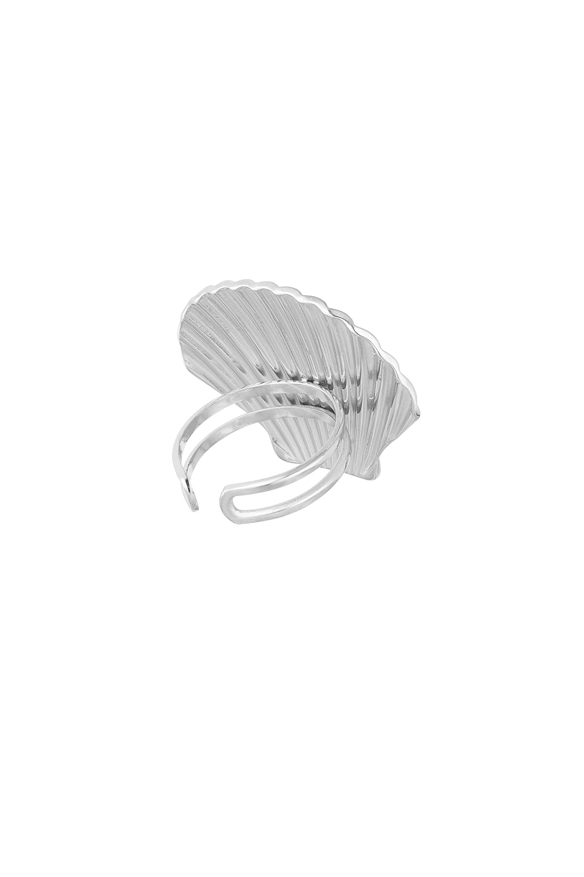 Shell statement ring - silver h5 Picture3