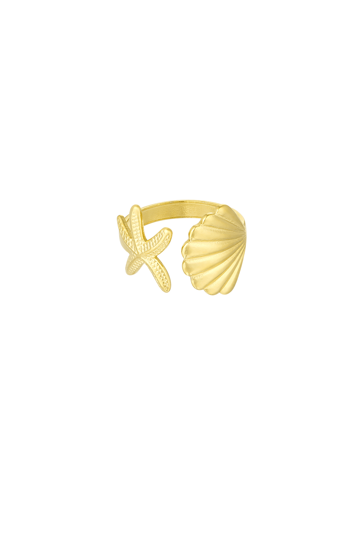 Ring sea shell vibes - gold h5 