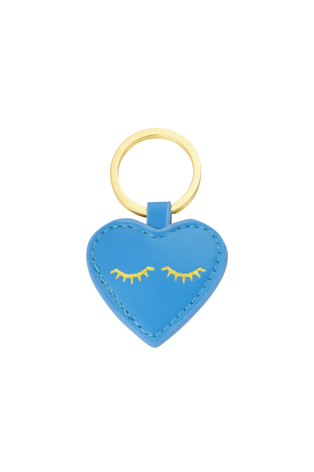 Portachiavi sorriso cuore - blu h5 