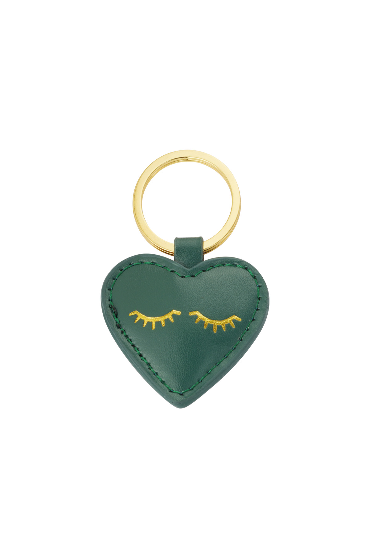 Sleutelhanger heartful smile - groen