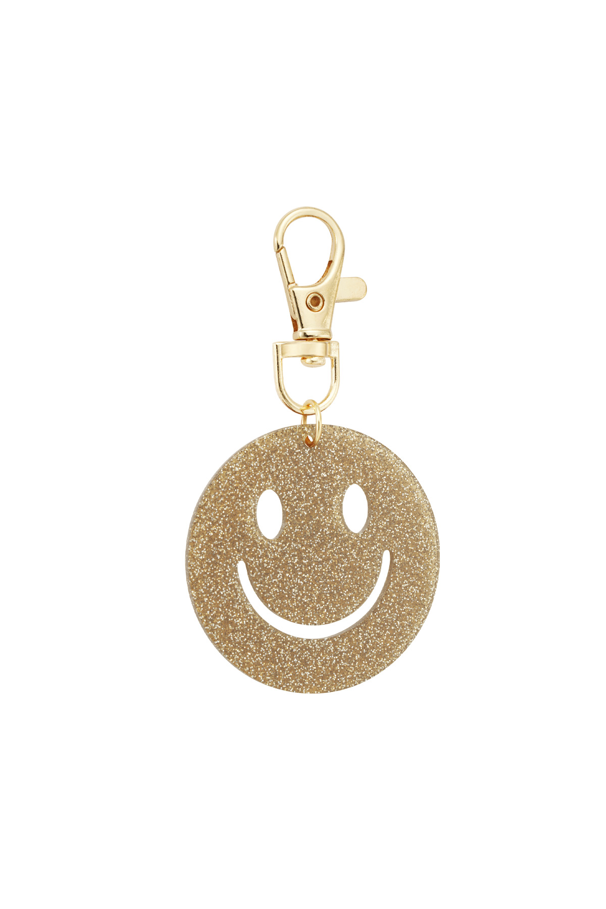 Keep Smiling key ring - brown h5 