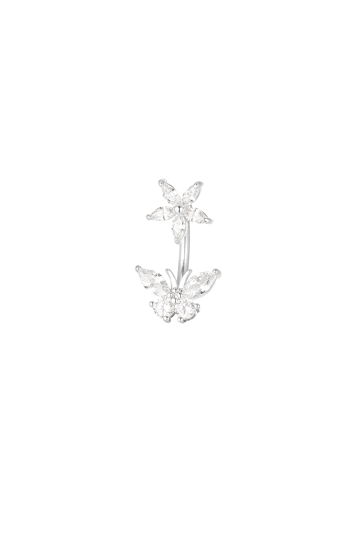 Bauchnabelpiercing Mystic Glow - silber h5 