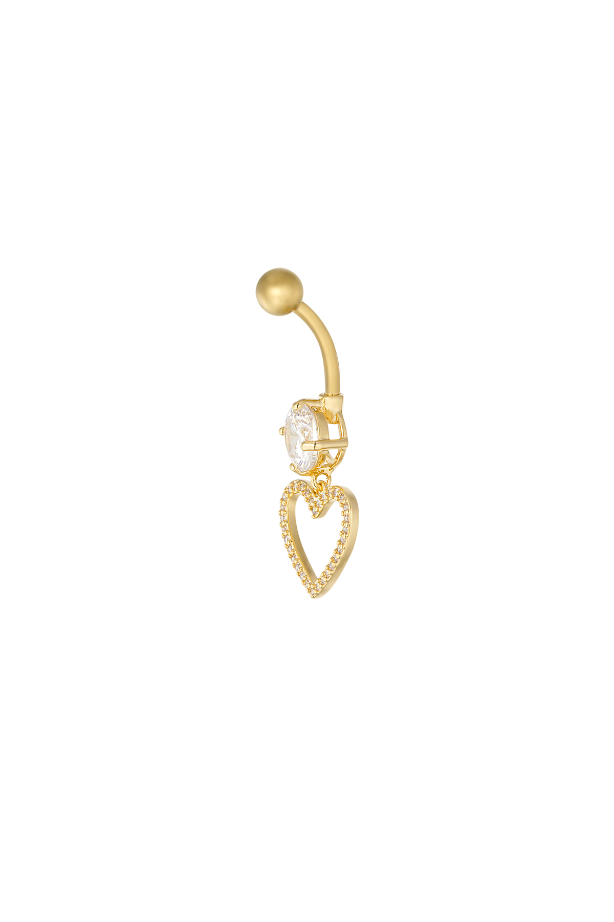 Piercing para el ombligo con purpurina glam - dorado h5 Imagen3