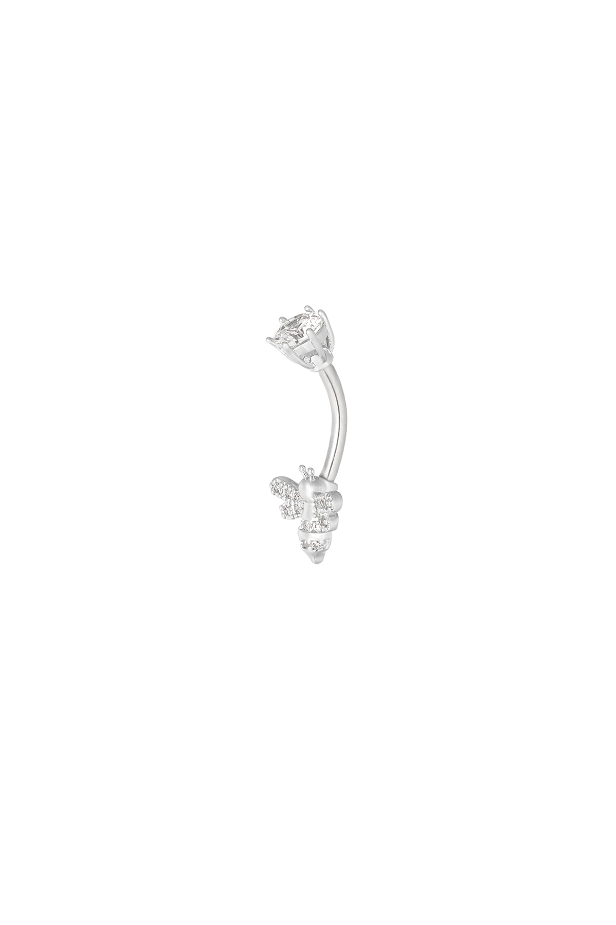 Piercing all'ombelico Busy Bee - argento h5 Immagine2