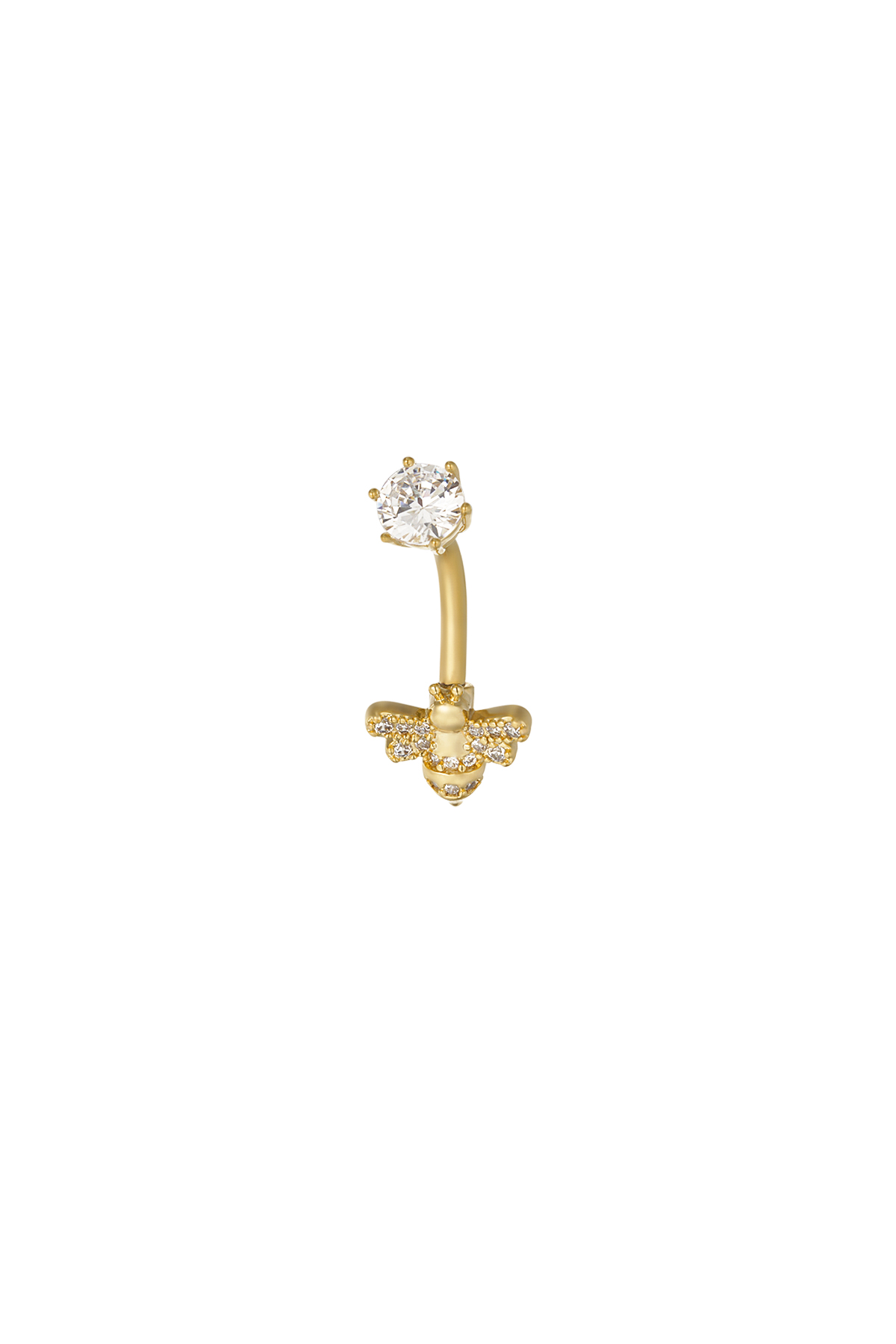 Bauchnabelpiercing „Busy Bee“ – Gold h5 