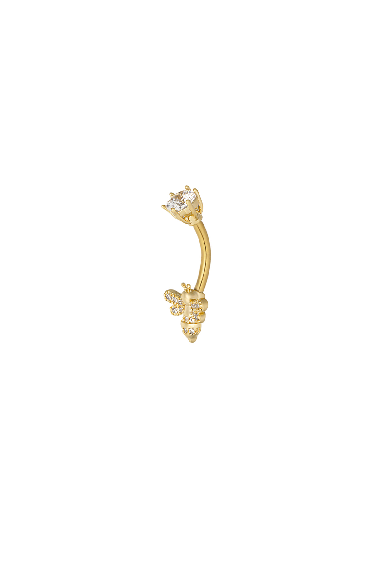 Piercing all'ombelico Busy Bee - oro h5 Immagine2