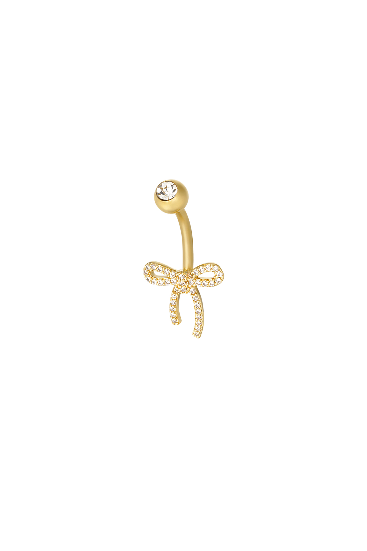 Bauchnabelpiercing Schleife Twilight - gold h5 