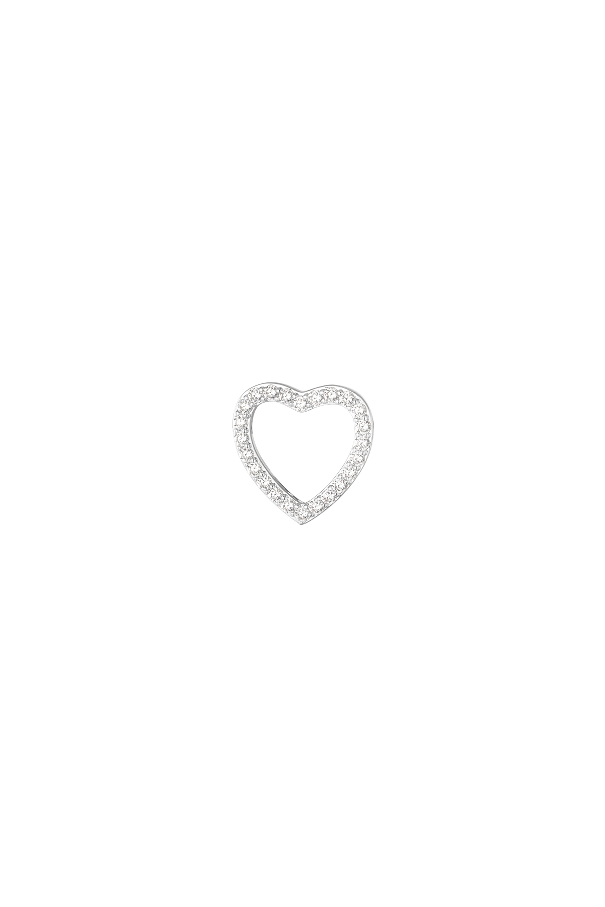 Navelpiercing heart for all - zilver h5 